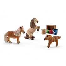 Figurine Famille de mini-shetlands - Horse club