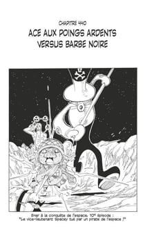One Piece édition originale - Chapitre 440 - Ace aux poings ardents versus Barbe Noire