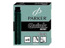 6 CARTOUCHES NOIRES MINI QUINK CARTOUCHE NOIRE MINI QUINK PARKER