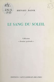 Le Sang du soleil