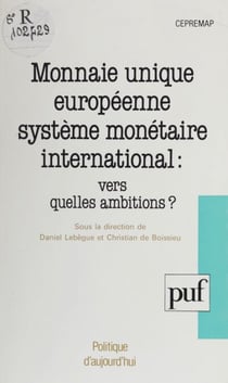 Monnaie unique européenne, système monétaire international - Vers quelles ambitions ?