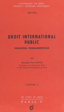 Droit international public. Principes fondamentaux (3)