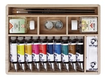 Coffret de 10 tubes 40 ml de peinture Royal Talens Van Gogh peinture à l'huile - Transparent