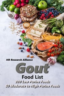 Gout Food List - 200 Low Purine Foods - 50 Moderate to High Purine Foods - Gout Inflammation Books, #1
