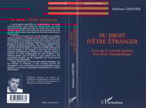 Du droit d'être étranger - Essai sur le concept kantien d'un droit cosmopolitique