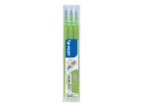 Lot de 3 recharges encre effaçable Pilot - FriXion Point & Clicker - Vert clair - Pointe moyenne