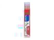 Lot de 3 recharges pour stylo roller effaçable - Rouge - FriXion Ball & FriXion Ball Clicker- Pointe fine - Pilot
