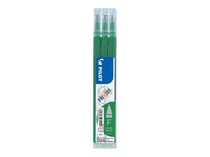 Lot de 3 recharges pour stylo roller effaçable - Vert - FriXion Ball & FriXion Ball Clicker- Pointe fine - Pilot