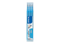 Lot de 3 recharges pour stylo roller effaçable - Turquoise - FriXion Ball & FriXion Ball Clicker- Pointe fine - Pilot