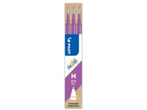 Lot de 3 recharges pour stylo roller effaçable Pilot - FriXion Ball & FriXion Ball Clicker - Mauve - Pointe moyenne
