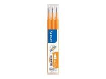 Lot de 3 recharges pour stylo roller effaçable - Orange - FriXion Ball & FriXion Ball Clicker- Pointe fine - Pilot