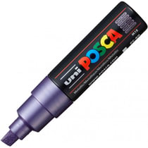 Marqueur Posca - Pointe large - Violet métal - PC8K