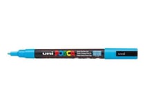 Marqueur Posca - Pointe conique fine - Bleu clair pailleté - PC3ML