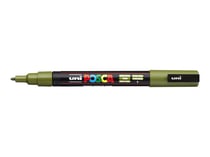 Marqueur Posca - Pointe conique fine - Vert kaki - PC3M