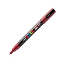 Marqueur Posca - Pointe conique fine - Rouge foncé - PC3M
