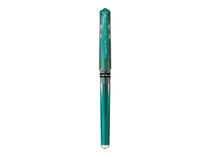 Stylo roller - Vert métallique - Signo Broad grip - Pointe large - Uni-ball