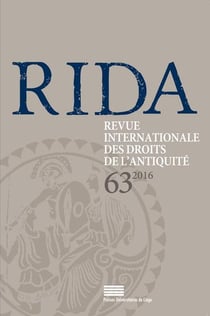 RIDA, n° 63/2016