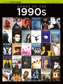 The new decade series: songs of the 1990s - piano, voix & guitare - compilation de 71 hits