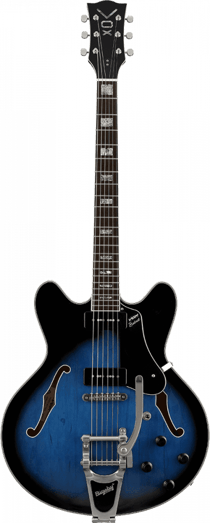 Vox Bobcat V90 - Guitare électrique - Quart de caisse - Bigsby Sapphire Blue
