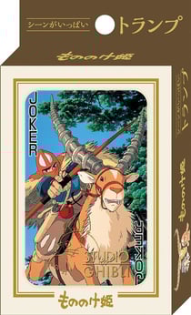 Jeu de 54 cartes à jouer - Princesse Mononoké