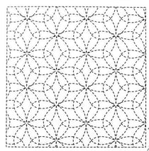 Tissu à broder coton Sashiko Olympus - 33 x 33 cm - HANAFUKIN-212