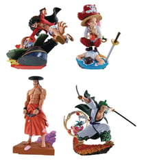 Pack de 4 figurines Megahouse Logbox Re:Birth Wanokuni Vol.3 - One Piece