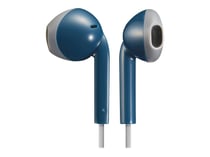 Ecouteur intra-auriculaire HA-F19M avec microphone - Bleu/Gris