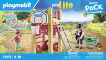 Playmobil® - Charpentier avec tourelle de jeu - 71475 - PLAYMOBIL My Life