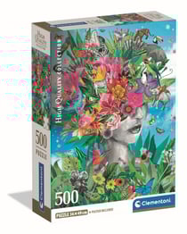 Puzzle 500 pièces - Head in the Jungle - Clementoni