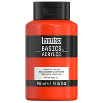 Acrylique Liquitex Basics - 400 ml - ton rouge cadmium clair