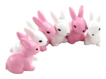 6 accessoires en résine -Lapins - Créalia