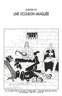 One Piece édition originale - Chapitre 412 - Une occasion manquée