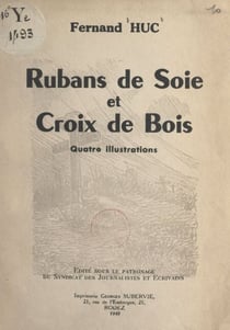 Rubans de soie et croix de bois - Quatre illustrations