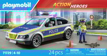 Playmobil - Voiture police avec sirène et gyrophare - 71729 - Les policiers