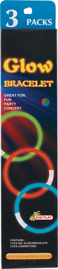3 bracelets phosphorescents