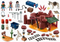 Mine d'or avec explosifs - Playmobil Western 5246