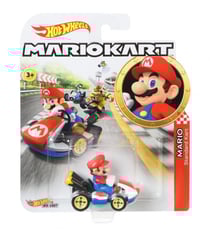 Hot Wheels - Véhicule Mario Kart (modèle aléatoire) - Petite Voiture - 3 ans et +