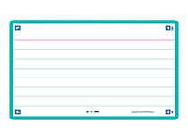 80 flashcards - 7,5 x 12,5 cm - Flash 2.0 Oxford - Ligné - cadre menthe