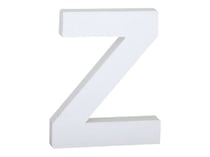 Lettre Z majuscule - carton blanc - 20 cm
