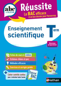 Enseignement scientifique Terminale - ABC Réussite - Bac 2026 - Enseignement commun Tle - Cours, Méthode, Exercices et Sujets corrigés - EPUB