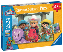 2 puzzles 24 pièces - Les amis du Dino Ranch