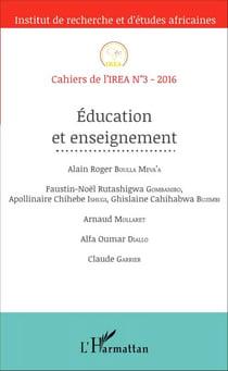 Education et enseignement - Cahiers de l'IREA N°3-2016