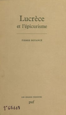 Lucrèce et l'épicurisme