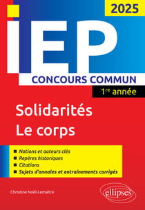Concours commun IEP 2025 - Solidarités / Le corps
