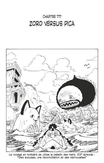 One Piece édition originale - Chapitre 777 - Zoro versus Pica