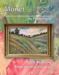 Monet: Poppy Field Near Argenteuil, 1873 - Inglis Academy: Paint the Masterworks, #1