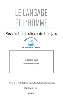 La Classe de langue entre théorie et pratique - 2011 - 46.2