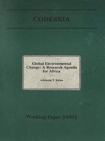Global environmental change: A research agenda for Africa