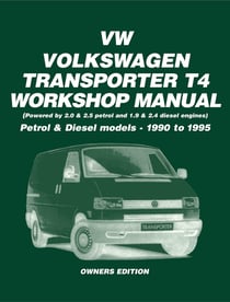 Volkswagen Transporters T4 Workshop Manual - Petrol and Diesel Models - 1990 to 1995