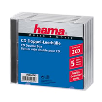 5 boîtiers CD double std 